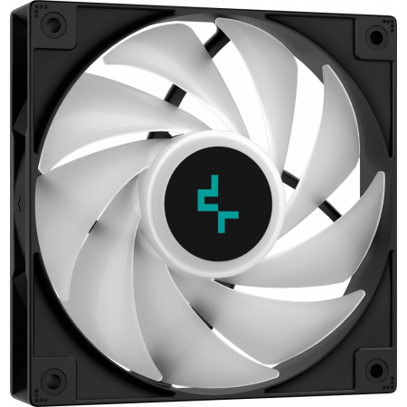 Кулер DEEPCOOL AG400 DIGITAL BK ARGB LGA1700/1200/115X/AM5/AM4 (9шт/кор, TDP 220W, PWM, ARGB Fan 120mm, 4 тепл. трубки, черный) RET, фото , изображение 8