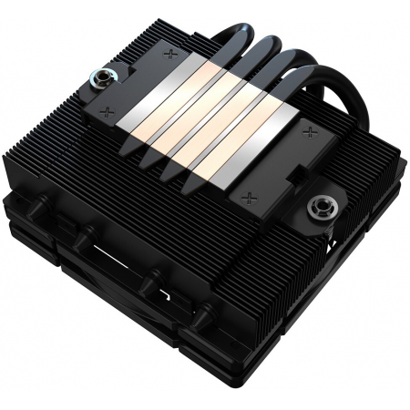 Кулер для процессора ID-COOLING IS-40-XT BLACK LGA1700/1200/115X/AM5/AM4 низкопрофильный высота 47mm (24шт/кор, TDP 100W, PWM, 4 тепл.трубки прямого контакта, FAN 92mm, черный) BOX, фото , изображение 6