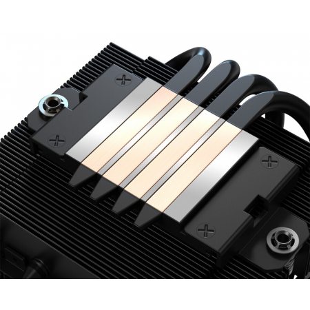Кулер для процессора ID-COOLING IS-40-XT BLACK LGA1700/1200/115X/AM5/AM4 низкопрофильный высота 47mm (24шт/кор, TDP 100W, PWM, 4 тепл.трубки прямого контакта, FAN 92mm, черный) BOX, фото , изображение 7