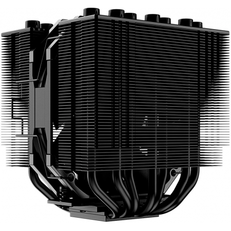 Кулер ID-COOLING SE-207-XT SLIM LGA20XX/1700/1200/115X/AM4 (12шт/кор, TDP 220W, PWM, черный, 7 тепл.трубок + медная база, 1 x FAN 120mm, черный) RET, фото , изображение 2