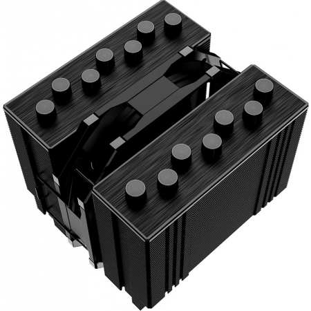 Кулер ID-COOLING SE-207-XT SLIM LGA20XX/1700/1200/115X/AM4 (12шт/кор, TDP 220W, PWM, черный, 7 тепл.трубок + медная база, 1 x FAN 120mm, черный) RET, фото , изображение 3