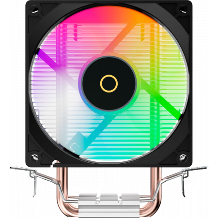 Кулер для процессора Ocypus Gamma A20 BK ARGB, 92mm FARGB FAN, Top FARGB Panel, 2 HEAT PIPES, 3-PIN, 1900 RPM, 21DBA, HYDRO BEARING, LGA115X/1200/1700/18XX, AM4/AM5, фото , изображение 3