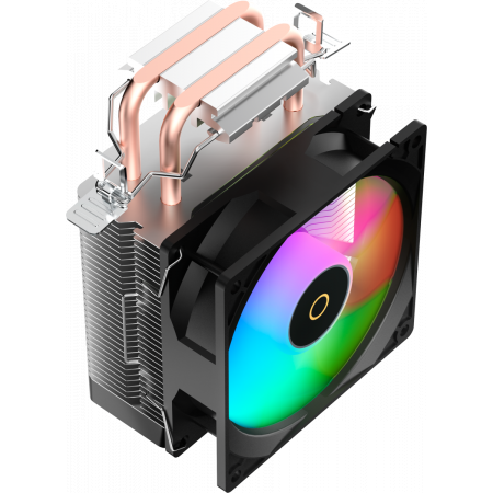 Кулер для процессора Ocypus Gamma A20 BK ARGB, 92mm FARGB FAN, Top FARGB Panel, 2 HEAT PIPES, 3-PIN, 1900 RPM, 21DBA, HYDRO BEARING, LGA115X/1200/1700/18XX, AM4/AM5, фото , изображение 5