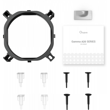 Кулер для процессора Ocypus Gamma A20 BK ARGB, 92mm FARGB FAN, Top FARGB Panel, 2 HEAT PIPES, 3-PIN, 1900 RPM, 21DBA, HYDRO BEARING, LGA115X/1200/1700/18XX, AM4/AM5, фото , изображение 8