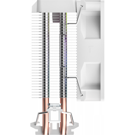 Кулер для процессора Ocypus Gamma A20 WH ARGB, 92mm FARGB FAN, Top FARGB Panel, 2 HEAT PIPES, 3-PIN, 1900 RPM, 21DBA, HYDRO BEARING, LGA115X/1200/1700/18XX, AM4/AM5, фото , изображение 4