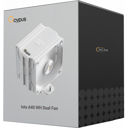 Кулер для процессора Ocypus Iota A40 WH Dual Fan White (Iota-A40-WH2NNWD00X-GL), фото , изображение 10