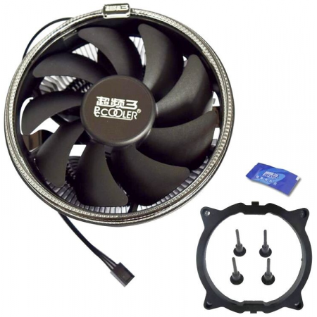 Кулер PCCooler E126MB черный 120мм алюминий 1800rpm 26.5db 4-pin 92W 70мм, фото , изображение 6