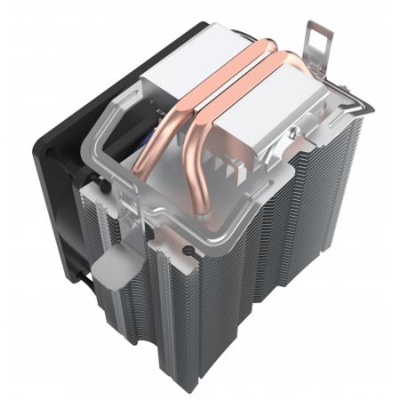 Кулер для процессора CPU Cooler PCCooler S93 V2 (100W, 3-pin, 125mm, Al/Cu, 2x6mm, 1x92mm, 48CFM, 22dBA, 2200RPM, S: 1700/1200/115X, AM5/AM4, silver, black), фото , изображение 5