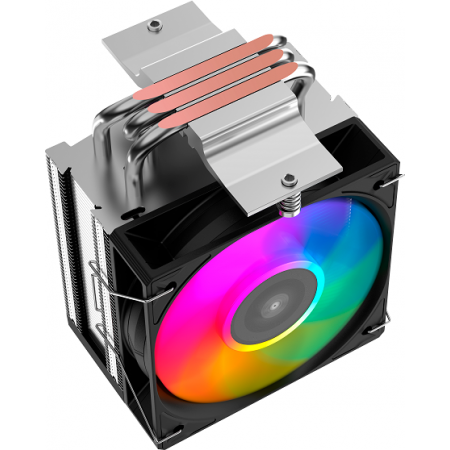 Кулер для процессора CPU Cooler SAMA X30L (180W, 4-pin PWM, 133.5mm, 3x6mm, ARGB, 1x100mm, 50.1CFM, 35.2dBA, 2600RPM, S: 1851/1700/1200/115X, AM5/AM4, silver), фото , изображение 4