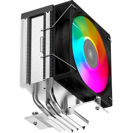 Кулер для процессора CPU Cooler SAMA X30L (180W, 4-pin PWM, 133.5mm, 3x6mm, ARGB, 1x100mm, 50.1CFM, 35.2dBA, 2600RPM, S: 1851/1700/1200/115X, AM5/AM4, silver), фото , изображение 5