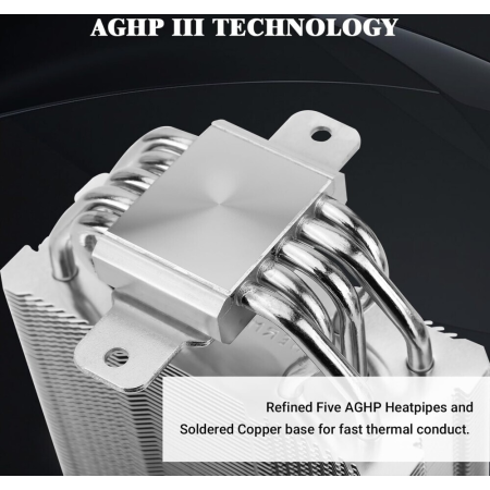 Устройство охлаждения(кулер) Thermalright Assassin King 120 Mini Soc-AM5/AM4/1151/1200/2066/2011/1700 черный 4-pin 25.2dB Al+Cu 980gr Ret (AK120-MINI-V2), фото , изображение 8