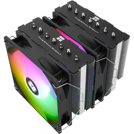 Кулер для процессора CPU Cooler Thermalright Phantom Spirit 120 SE ARGB (4-pin PWM, 154mm, Ni/CU, 7x6mm, ARGB, 2x120mm, 66.17CFM, 25.6dBA, 1500RPM, S: 1700, 1200, 115X, AM5, AM4), фото , изображение 3