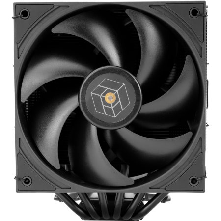 Кулер для процессора/ Thermalright Royal Pretor 130 Black (4-pin PWM, 158mm, Ni/Cu, 6x6mm, 1x120+1x130mm, 80.45CFM/81.88CFM, 29.4dBA/28.3dBA, 2150PM/1750RPM, S: 1200, 1700, 1851, 2011, 2066, 115X, AM4, AM5, black), фото , изображение 4