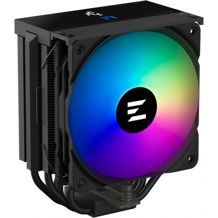 Кулер для процессора ZALMAN CNPS13X DS BLACK, 120mm FAN, 5 HEAT PIPES, 4-PIN PWM, 600-2000 RPM, 29,7 DBA MAX, HYDRO BEARING, ARGB TOP COVER, LIVE CPU TEMPERATURE DISPLAY, FULL SOCKET SUPPORT, фото , изображение 2