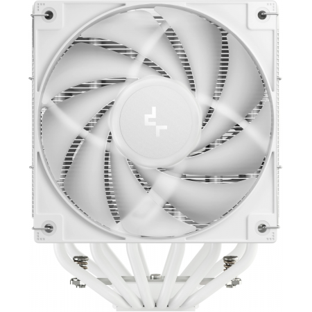 Кулер для процессора DEEPCOOL AG620 WH ARGB V2 LGA20XX/1700/1200/115X/AM5/AM4 (9шт/кор, TDP 260W, PWM, ARGB DUAL Fan 120mm, 6 тепл. трубок, белый) RET, фото , изображение 4