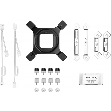 Кулер для процессора DEEPCOOL AG620 WH ARGB V2 LGA20XX/1700/1200/115X/AM5/AM4 (9шт/кор, TDP 260W, PWM, ARGB DUAL Fan 120mm, 6 тепл. трубок, белый) RET, фото , изображение 9