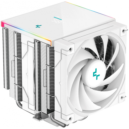 Кулер для процессора DEEPCOOL AK620 DIGITAL SE WH LGA20XX/1700/1200/115X/AM5/AM4 (9шт/кор, TDP 260W, PWM, DUAL Fan 120mm, 6 тепл. трубок, ARGB, белый) RET (R-AK620-WHADMN-GJD), фото 