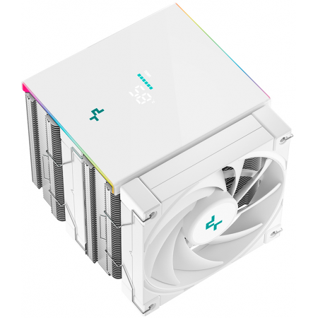 Кулер для процессора DEEPCOOL AK620 DIGITAL SE WH LGA20XX/1700/1200/115X/AM5/AM4 (9шт/кор, TDP 260W, PWM, DUAL Fan 120mm, 6 тепл. трубок, ARGB, белый) RET (R-AK620-WHADMN-GJD), фото , изображение 3