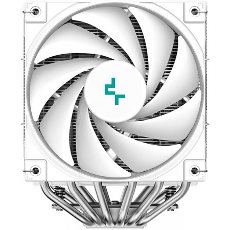 Кулер для процессора DEEPCOOL AK620 DIGITAL SE WH LGA20XX/1700/1200/115X/AM5/AM4 (9шт/кор, TDP 260W, PWM, DUAL Fan 120mm, 6 тепл. трубок, ARGB, белый) RET (R-AK620-WHADMN-GJD), фото , изображение 4