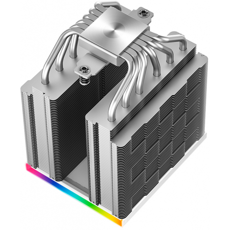Кулер для процессора DEEPCOOL AK620 DIGITAL SE WH LGA20XX/1700/1200/115X/AM5/AM4 (9шт/кор, TDP 260W, PWM, DUAL Fan 120mm, 6 тепл. трубок, ARGB, белый) RET (R-AK620-WHADMN-GJD), фото , изображение 6