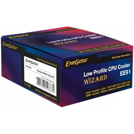 Кулер Exegate Wizard EE91-BLUE, фото , изображение 7