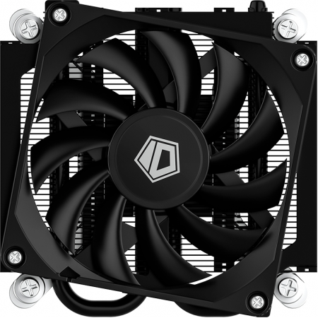 Кулер для процессора ID-COOLING IS-23i BLACK LGA1851/1700/1200/115X низкопрофильный высота 23mm (48шт/кор, TDP 45W, PWM, 2 тепл.трубки, медная база, FAN 80mm) BOX, фото , изображение 2
