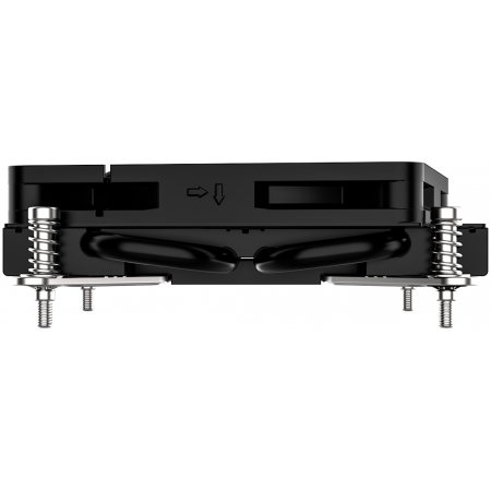 Кулер для процессора ID-COOLING IS-23i BLACK LGA1851/1700/1200/115X низкопрофильный высота 23mm (48шт/кор, TDP 45W, PWM, 2 тепл.трубки, медная база, FAN 80mm) BOX, фото , изображение 6