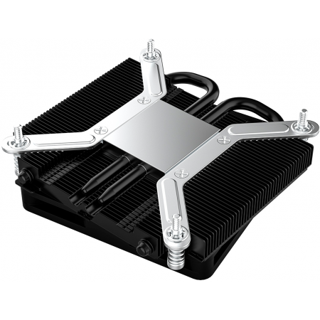 Кулер для процессора ID-COOLING IS-23i BLACK LGA1851/1700/1200/115X низкопрофильный высота 23mm (48шт/кор, TDP 45W, PWM, 2 тепл.трубки, медная база, FAN 80mm) BOX, фото , изображение 7