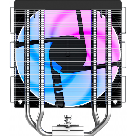 Кулер для процессора ID-COOLING SE-214-XT V2 LGA1851/1700/1200/115X/AM5/AM4 (16шт/кор, TDP 200W, PWM, 4 тепл.трубки прямого контакта, FAN 120mm, Random Spectrum Lighting) RET, фото , изображение 6