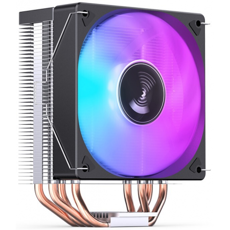 Кулер для процессора Кулер для процессора/ CPU Cooler JONSBO CR-1000E (210W, 4-pin PWM, 154mm, Al/Cu, 4x6mm, FRGB, 1x120mm, 59.48CFM, 32.0dBA, 1500RPM, S: 1700/1200/115X, Black), фото , изображение 2