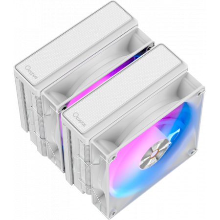 Кулер Ocypus Delta A62 WH ARGB White 260W/ All Intel/ AMD AM*/ 2 fans / Screws, фото , изображение 6