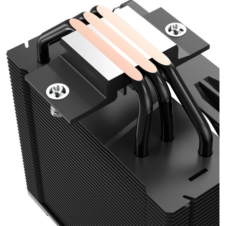Кулер для процессора CPU Cooler PCCooler PALADIN EX300S (125W, 4-pin PWM, 157mm, Al/Cu, 3x6mm, FRGB, 1x120mm, 73.6CFM, 28.6dBA, 1800RPM, S: 1851/1700/1200/115X, AM5/AM4, black), фото , изображение 3