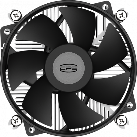 Кулер для процессора PCCooler R95S-I (95W, 4-pin PWM, 60mm, Al, -mm, 1x92mm, 36.2CFM, 31.1dBA, 2600RPM, S: 1851/1700/1200/115X, black), фото , изображение 3