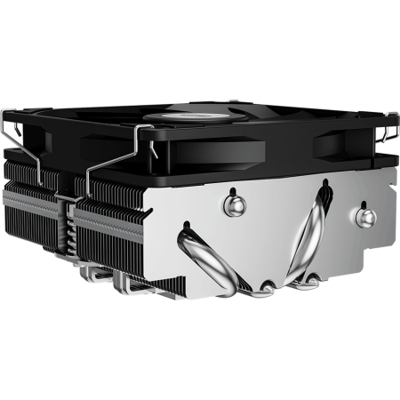 Кулер для процессора CPU Cooler PCCooler RC400-53 (125W, 4-pin PWM, 53.5mm, Al/Cu, 4x6mm, 1x92mm, 43CFM, 31.2dBA, 2700RPM, S: 1851/1700/1200/20XX/115X, AM5/AM4, silver, black), фото , изображение 4