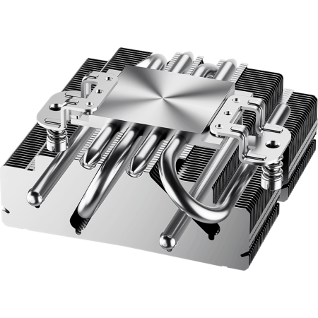 Кулер для процессора CPU Cooler PCCooler RC400-53 (125W, 4-pin PWM, 53.5mm, Al/Cu, 4x6mm, 1x92mm, 43CFM, 31.2dBA, 2700RPM, S: 1851/1700/1200/20XX/115X, AM5/AM4, silver, black), фото , изображение 8