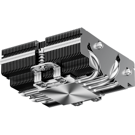 Кулер для процессора CPU Cooler PCCooler RC400-53 (125W, 4-pin PWM, 53.5mm, Al/Cu, 4x6mm, 1x92mm, 43CFM, 31.2dBA, 2700RPM, S: 1851/1700/1200/20XX/115X, AM5/AM4, silver, black), фото , изображение 10