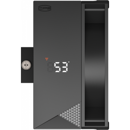 Кулер для процессора/ PCCooler RT500 Digital BK (240W, 4-pin PWM, LED temp., 152mm, Al/Cu, 5x6mm, 1x120mm, 73.32CFM, 34.9dBA, 2200RPM, S: 1851/1700/1200/115X, AM5/AM4, black), фото , изображение 4