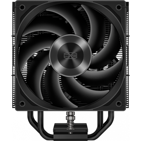 Кулер для процессора PCCooler RZ400 V2 BK (230W, 4-pin PWM, 155mm, Al/Cu, 4x6mm, 1x120mm, 86.73CFM, 32dBA, 2200RPM, S: 1851/1700/1200/115X, AM5/AM4, black), фото , изображение 4
