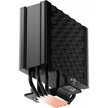 Кулер для процессора PCCooler RZ400 V2 BK (230W, 4-pin PWM, 155mm, Al/Cu, 4x6mm, 1x120mm, 86.73CFM, 32dBA, 2200RPM, S: 1851/1700/1200/115X, AM5/AM4, black), фото , изображение 7