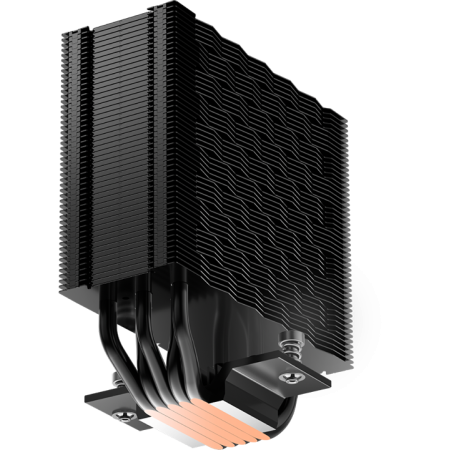 Кулер для процессора CPU Cooler PCCooler RZ500 BK (250W, 4-pin PWM, 155mm, Al/Cu, 5x6mm, 1x120mm, 86.73CFM, 32dBA, 2200RPM, S: 1851/1700/1200/115X, AM5/AM4, black), фото , изображение 5