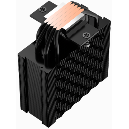 Кулер для процессора CPU Cooler PCCooler RZ500 BK (250W, 4-pin PWM, 155mm, Al/Cu, 5x6mm, 1x120mm, 86.73CFM, 32dBA, 2200RPM, S: 1851/1700/1200/115X, AM5/AM4, black), фото , изображение 7