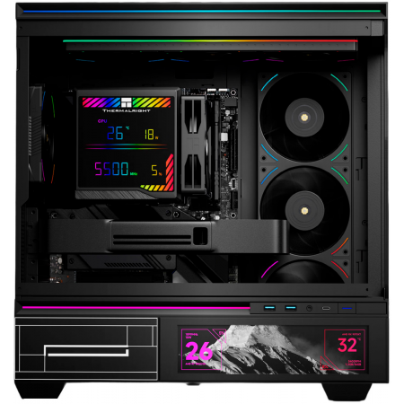 Кулер для процессора CPU Cooler Thermalright Peerless Assassin 140 Digital Black (4-pin PWM, 165mm, Ni/Cu, 6x6mm, 1x120mm + 1x140mm, 82.CFM, 29.6dBA, 1850RPM, S: 1200, 1700, 1851, 115X, 2011, 2066, AM4, AM5, black), фото , изображение 2