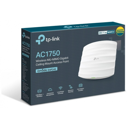 Точка доступа TP-Link SMB EAP245 AC1750 Гигабитная двухдиапазонная потолочная точка доступа Wi-Fi SMB, фото , изображение 7