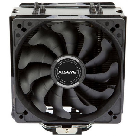 Вентилятор ALSEYE S120D-B Universal, TDP 135W, 2x120FAN, 4 heat pipe, PWM, RTL{20} (874258), фото , изображение 2