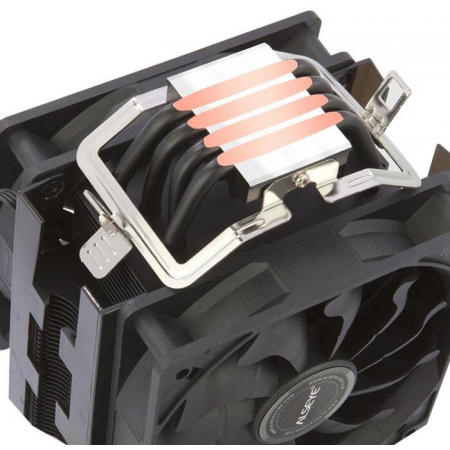Вентилятор ALSEYE S120D-B Universal, TDP 135W, 2x120FAN, 4 heat pipe, PWM, RTL{20} (874258), фото , изображение 4