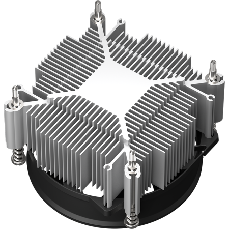 Устройство охлаждения(кулер) PcCooler R95S-I Soc-1200/1700/1851 серебристый/черный 4-pin 31.1dB Al 95W 360gr Ret (R95S-XXNIXX-CL), фото , изображение 6