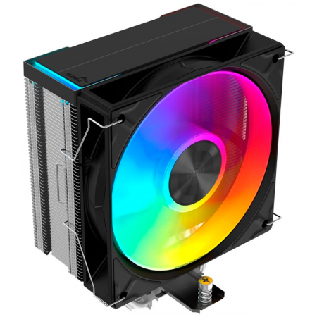 Кулер для процессора CPU Cooler SAMA A40L (240W, 4-pin PWM, 152mm, 4x6mm, ARGB, 1x120mm, 78CFM, 29dBA, 2200RPM, S: 1851/1700/1200/115X, AM5/AM4, silver), фото 
