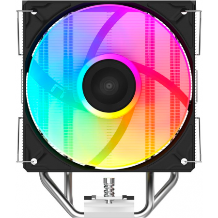 Кулер для процессора CPU Cooler SAMA A40L (240W, 4-pin PWM, 152mm, 4x6mm, ARGB, 1x120mm, 78CFM, 29dBA, 2200RPM, S: 1851/1700/1200/115X, AM5/AM4, silver), фото , изображение 3
