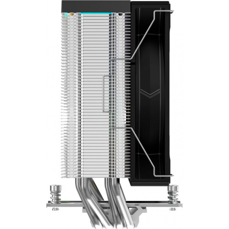 Кулер для процессора CPU Cooler SAMA A40L (240W, 4-pin PWM, 152mm, 4x6mm, ARGB, 1x120mm, 78CFM, 29dBA, 2200RPM, S: 1851/1700/1200/115X, AM5/AM4, silver), фото , изображение 5