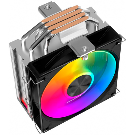 Кулер для процессора CPU Cooler SAMA A40L (240W, 4-pin PWM, 152mm, 4x6mm, ARGB, 1x120mm, 78CFM, 29dBA, 2200RPM, S: 1851/1700/1200/115X, AM5/AM4, silver), фото , изображение 6